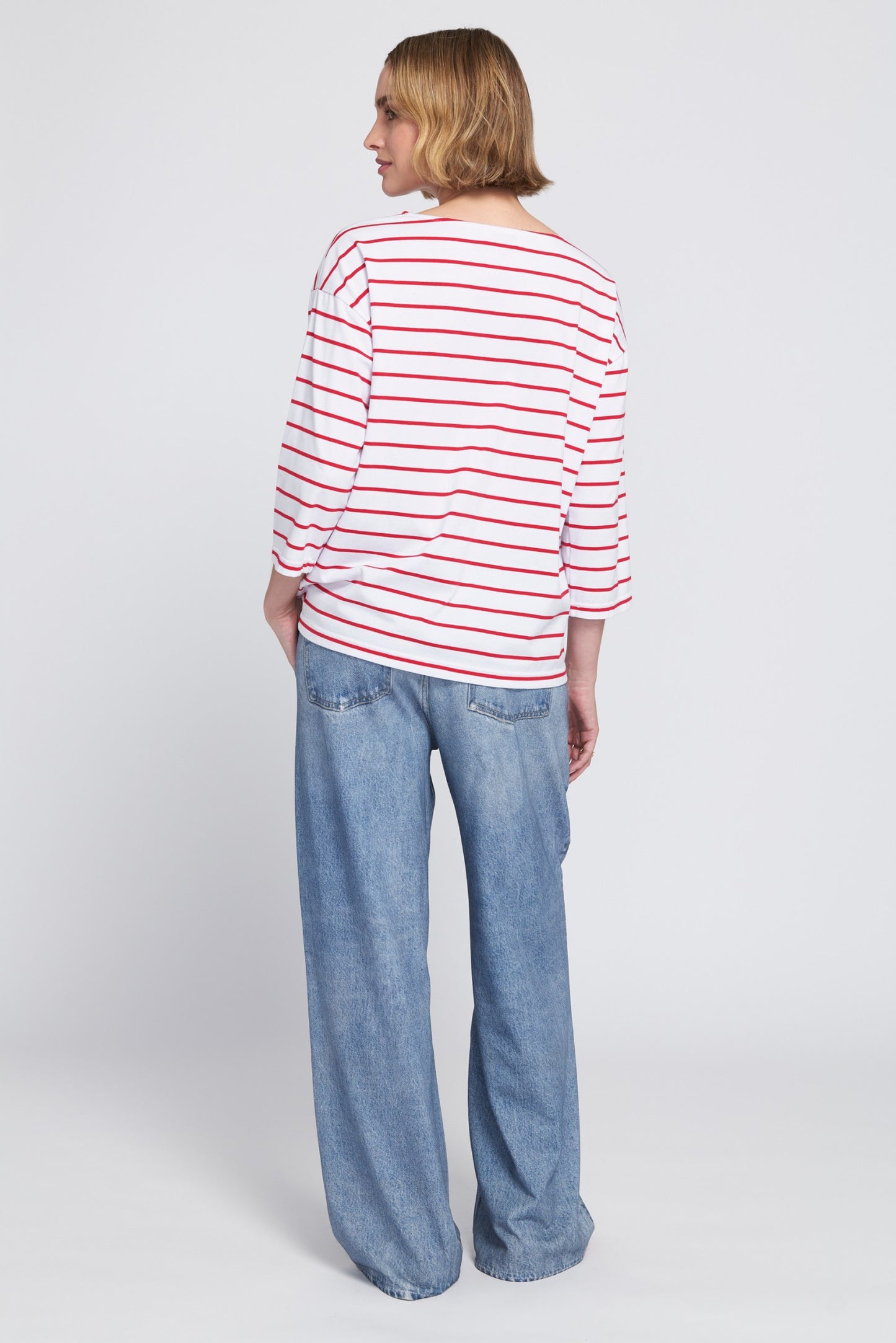 Printed Denim On Lightweight French Terry