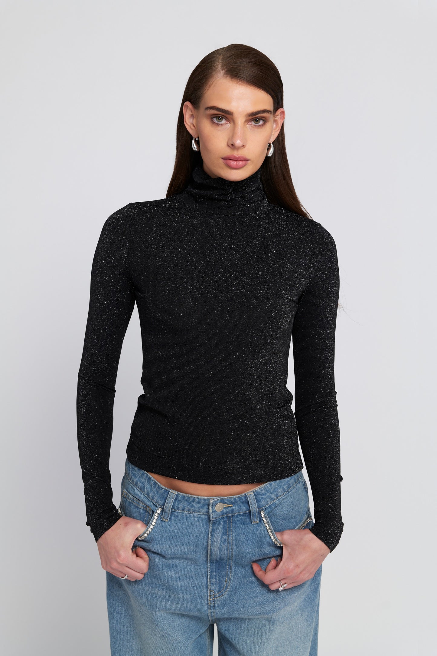 Knit Turtleneck Top