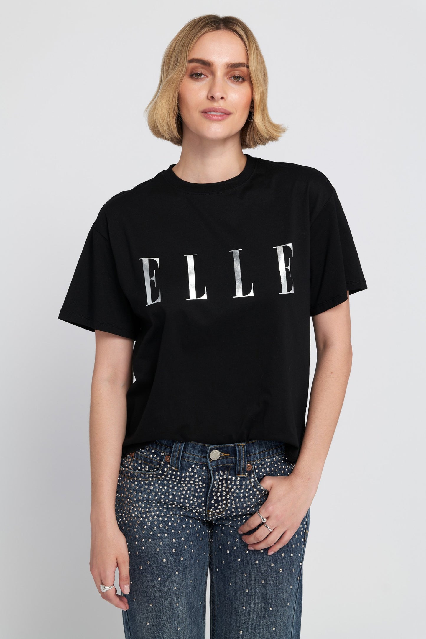 Elle Logo Foil Printed Tee