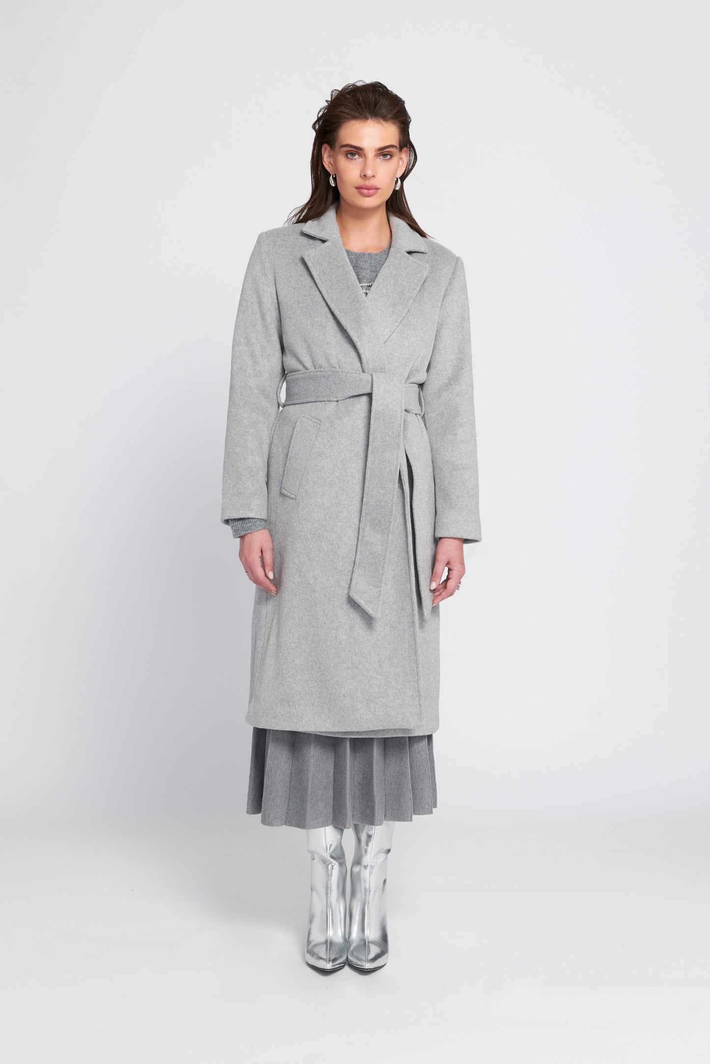Melton Wrap Coat