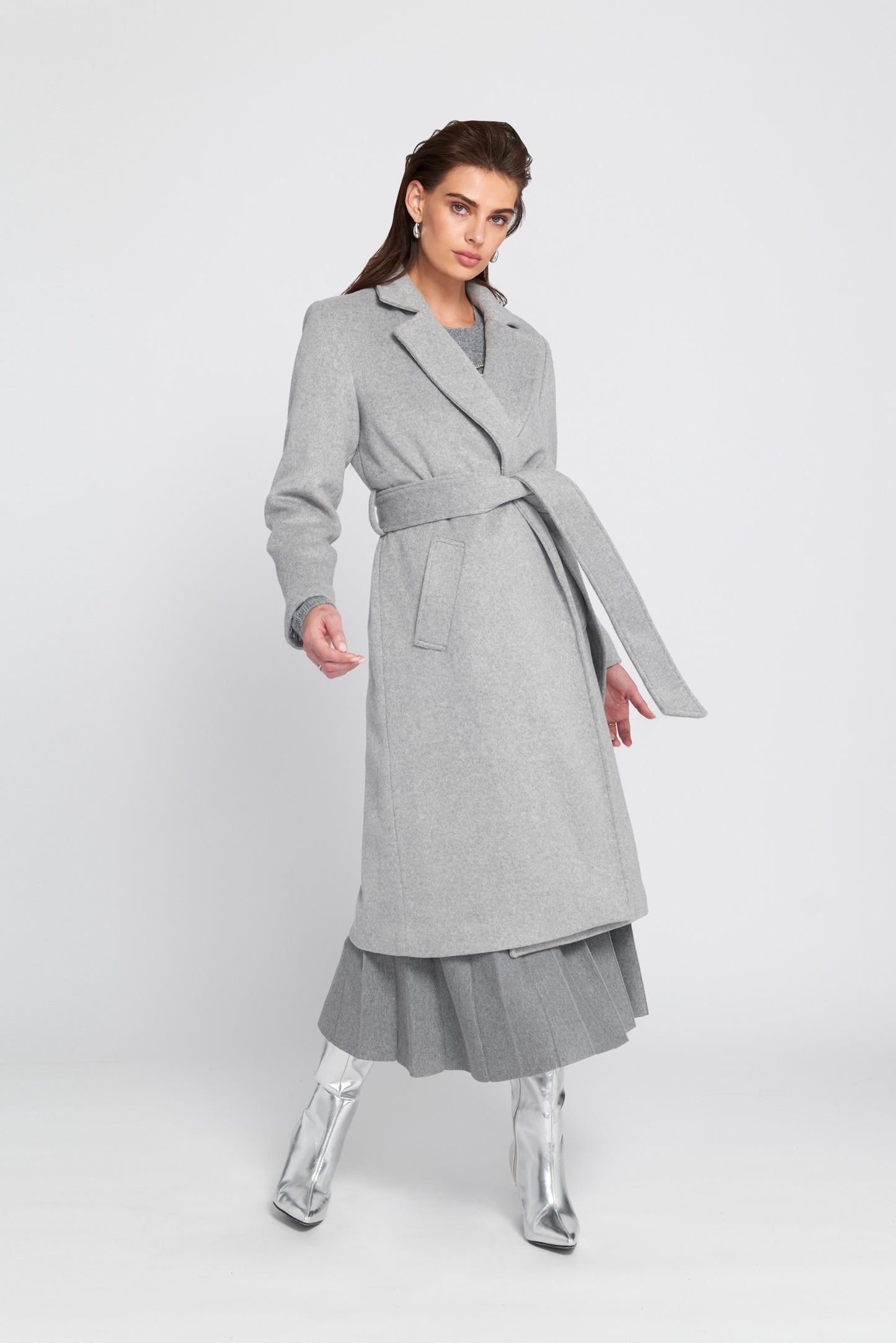 Melton Wrap Coat