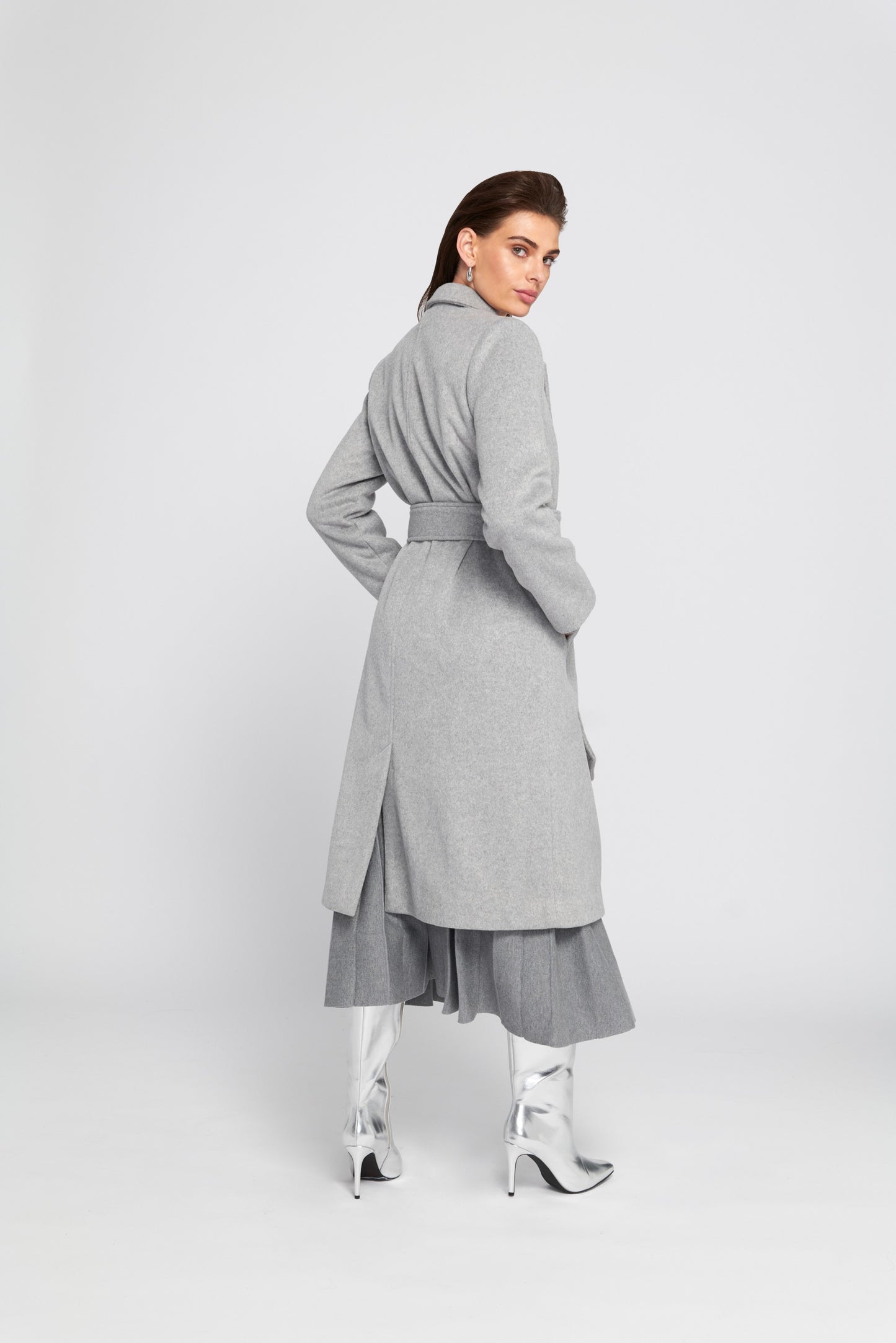 Melton Wrap Coat