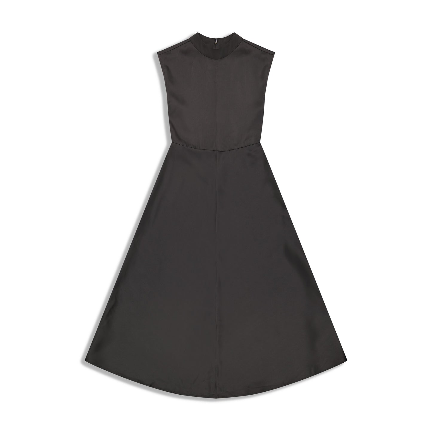 High Neck Satin Dress