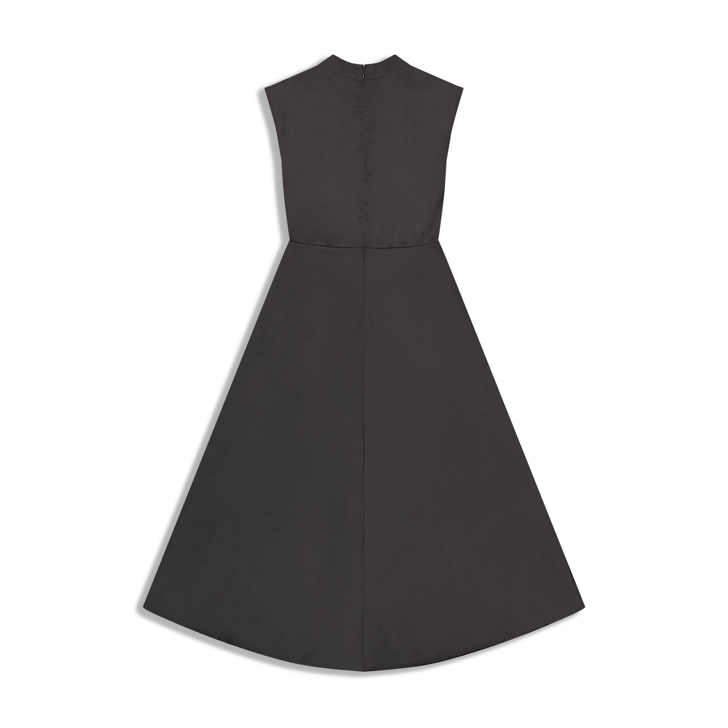 High Neck Satin Dress