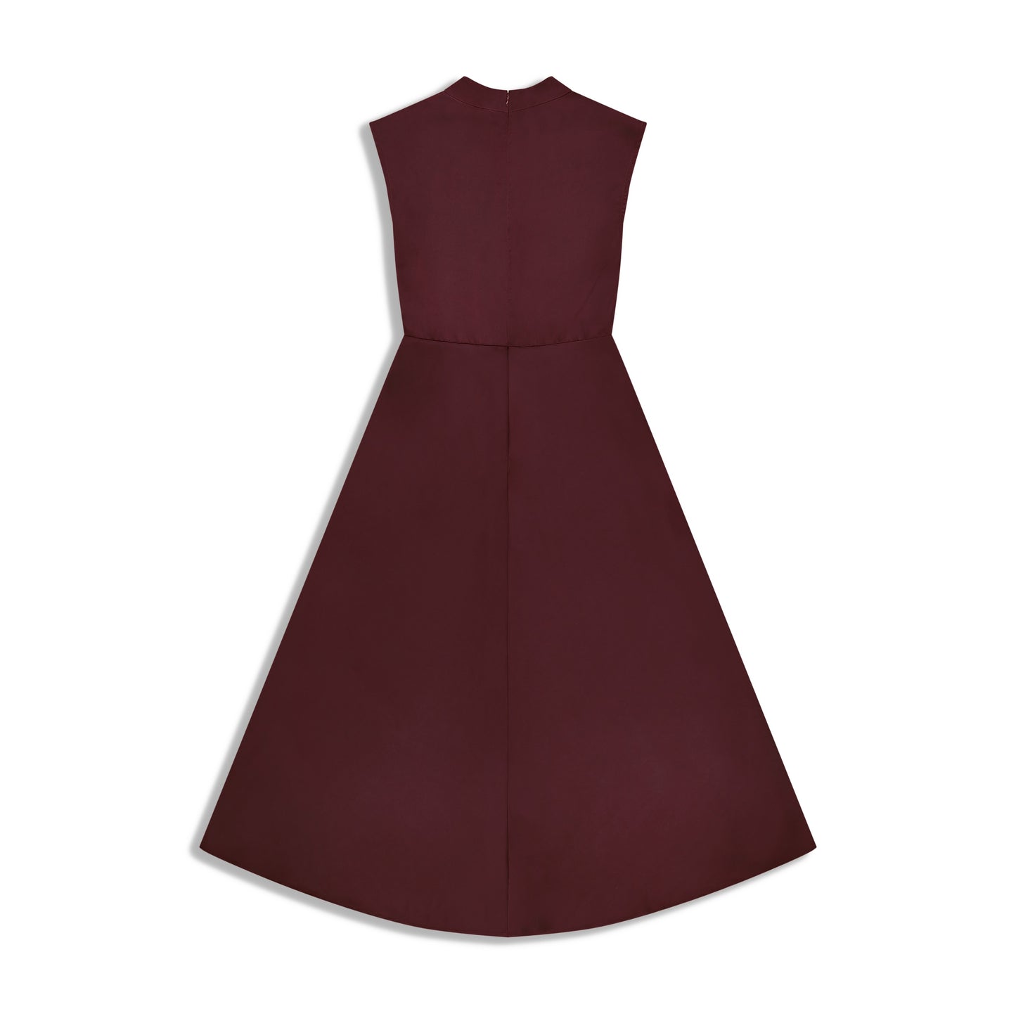 High Neck Satin Dress