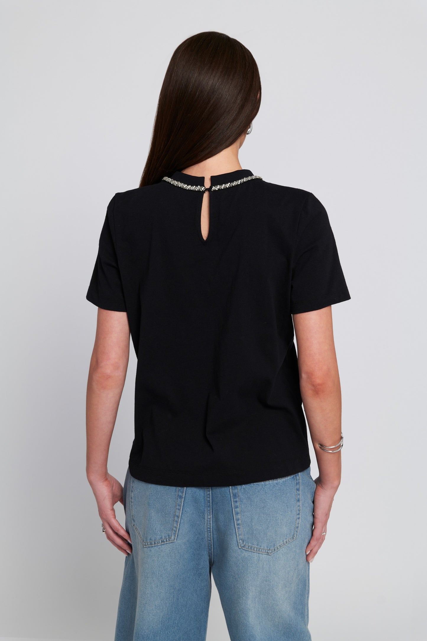 Embellished Bow Tee