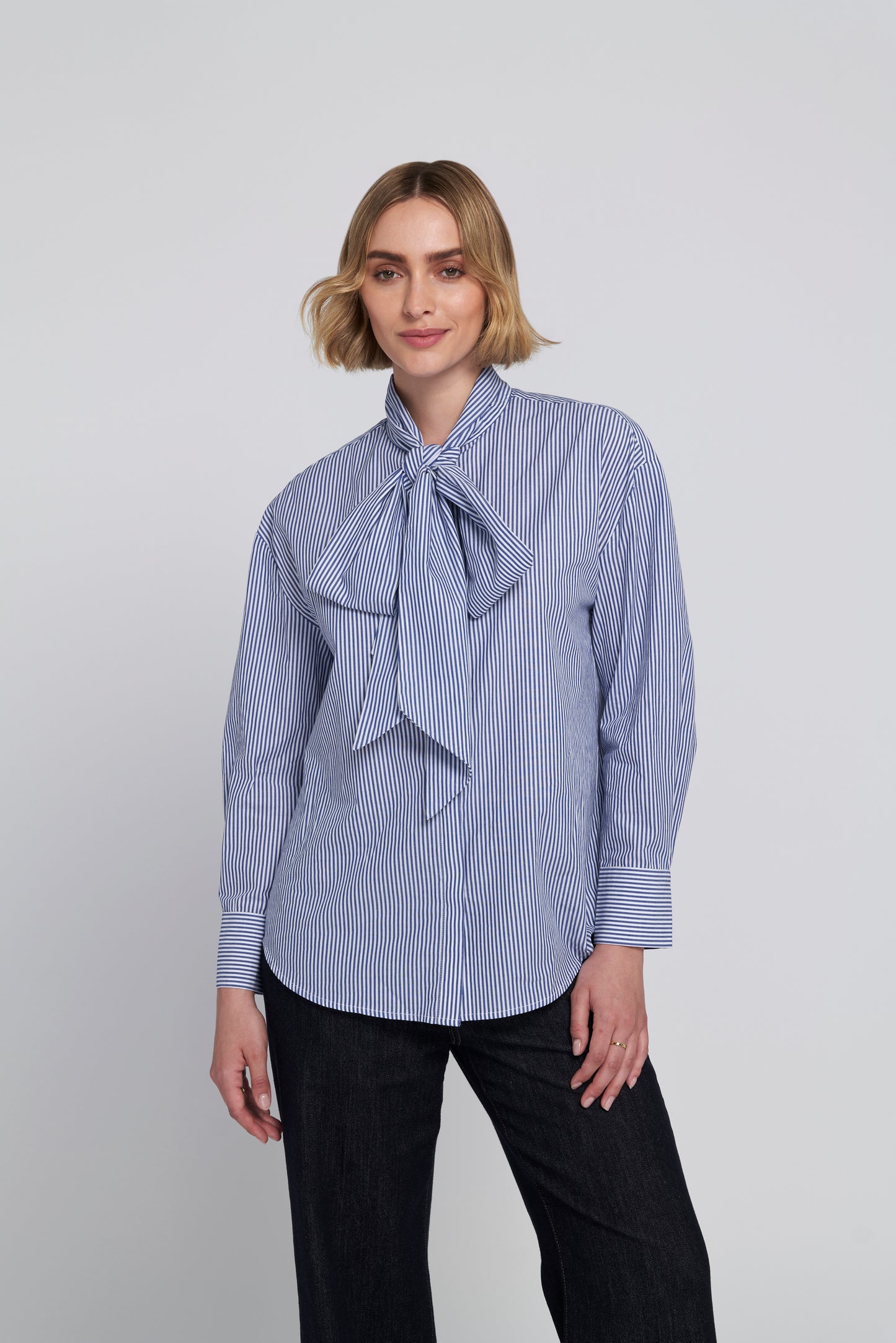 Striped Bow Shirt