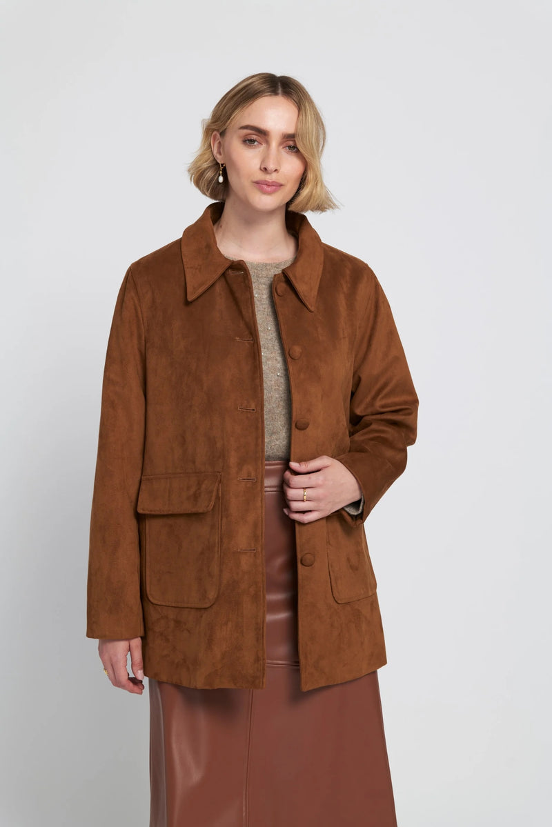suede barn jacket