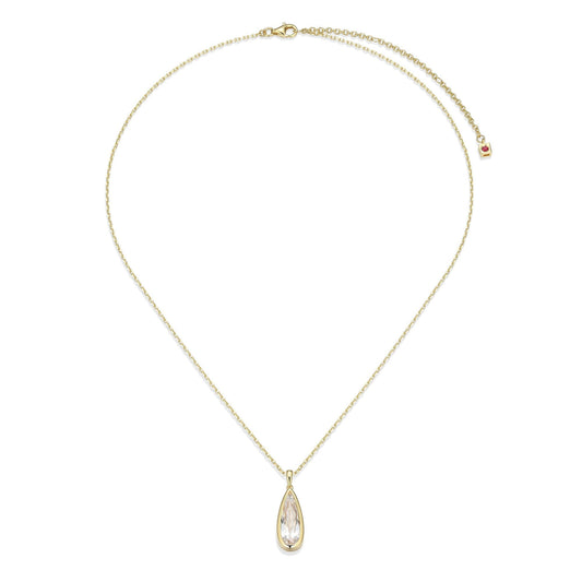 Lustre Pear Shaped Cubic Zirconia Necklace