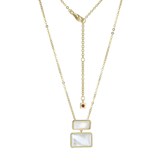 Vera Tiered Mother-of-Pearl Necklace