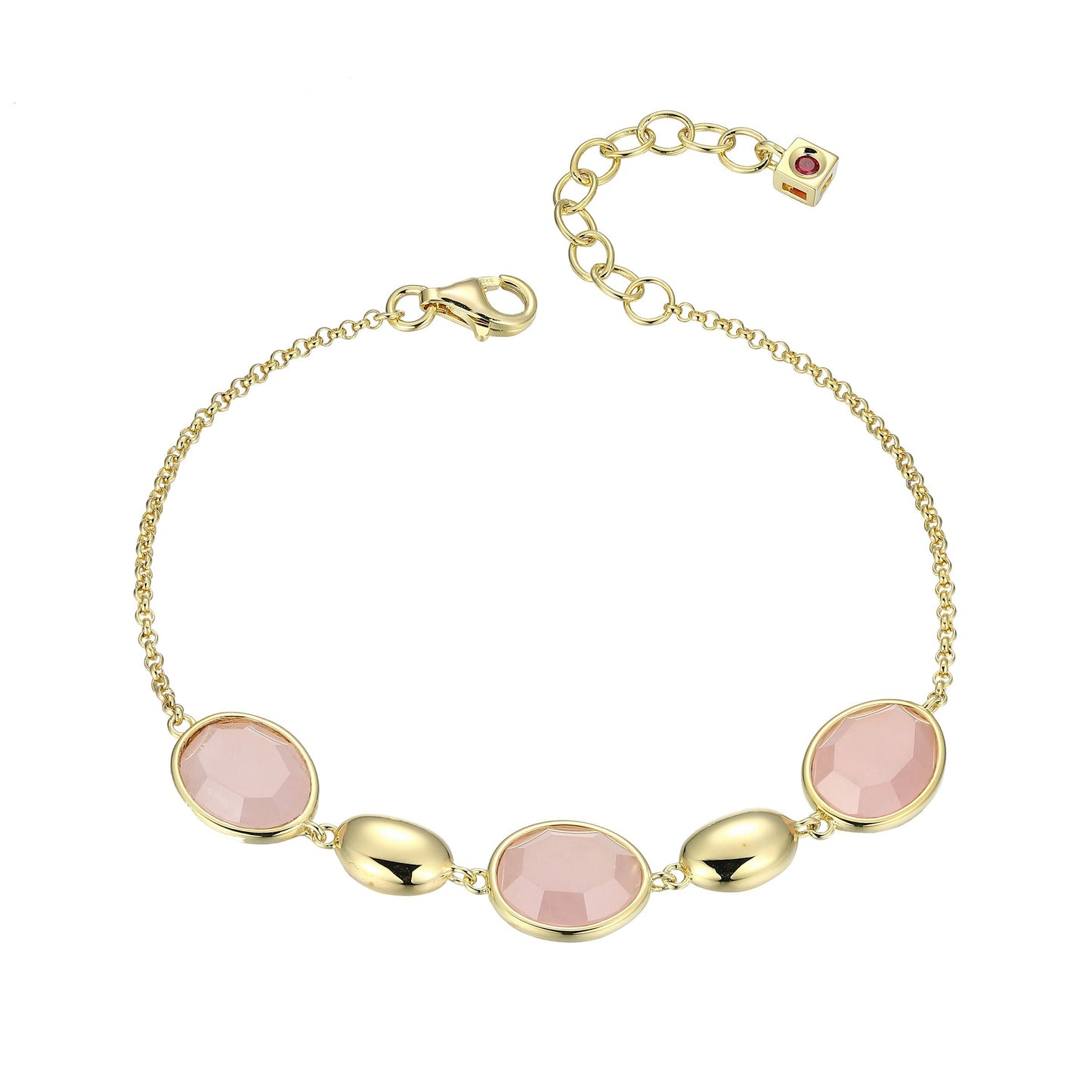 Riviere Rose Quartz Bracelet