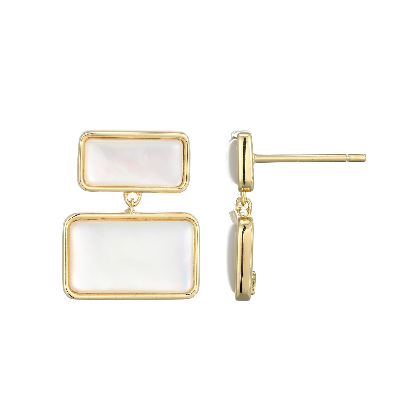 Vera Tiered Mother-of-Pearl Earrings