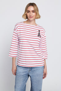 Striped Tee With Graphic