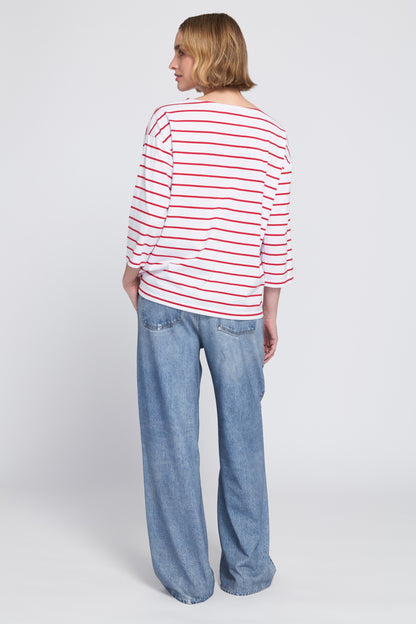 Striped Tee With Graphic