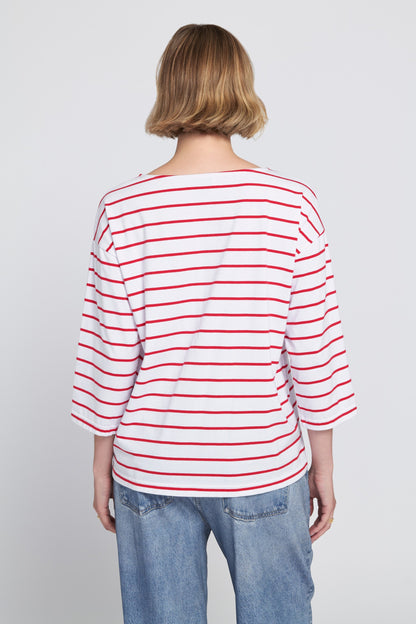 Striped Tee With Graphic