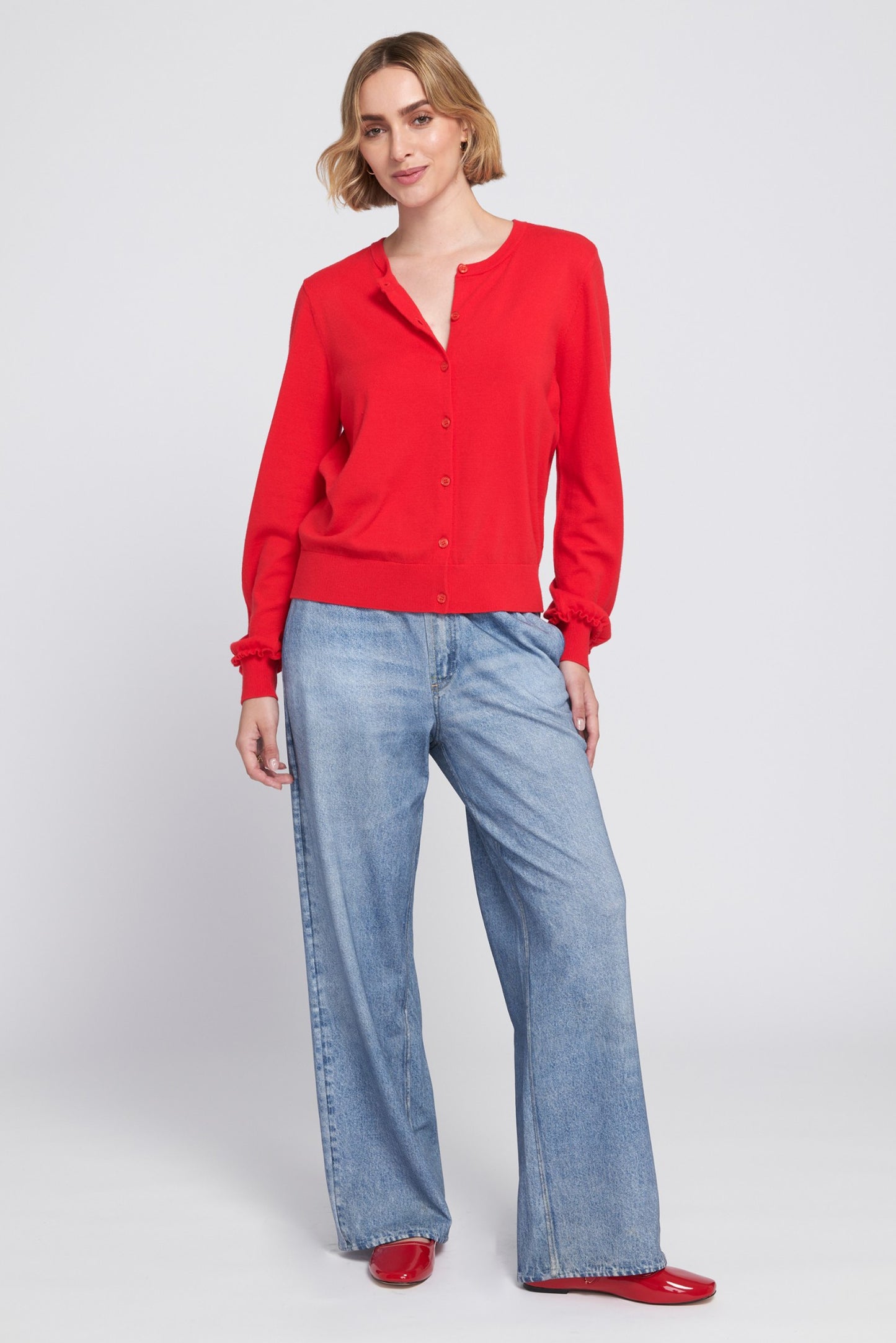 Fine Gauge Lightweight Cardigan Sweater