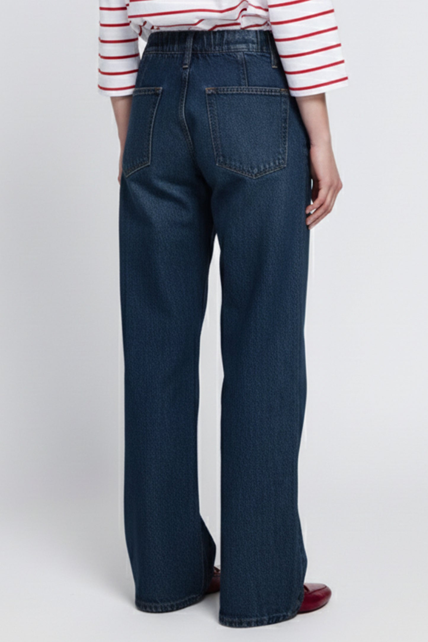 Printed Denim On Light Weight French Terry