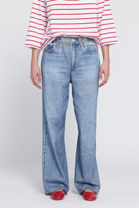 Printed Denim On Lightweight French Terry