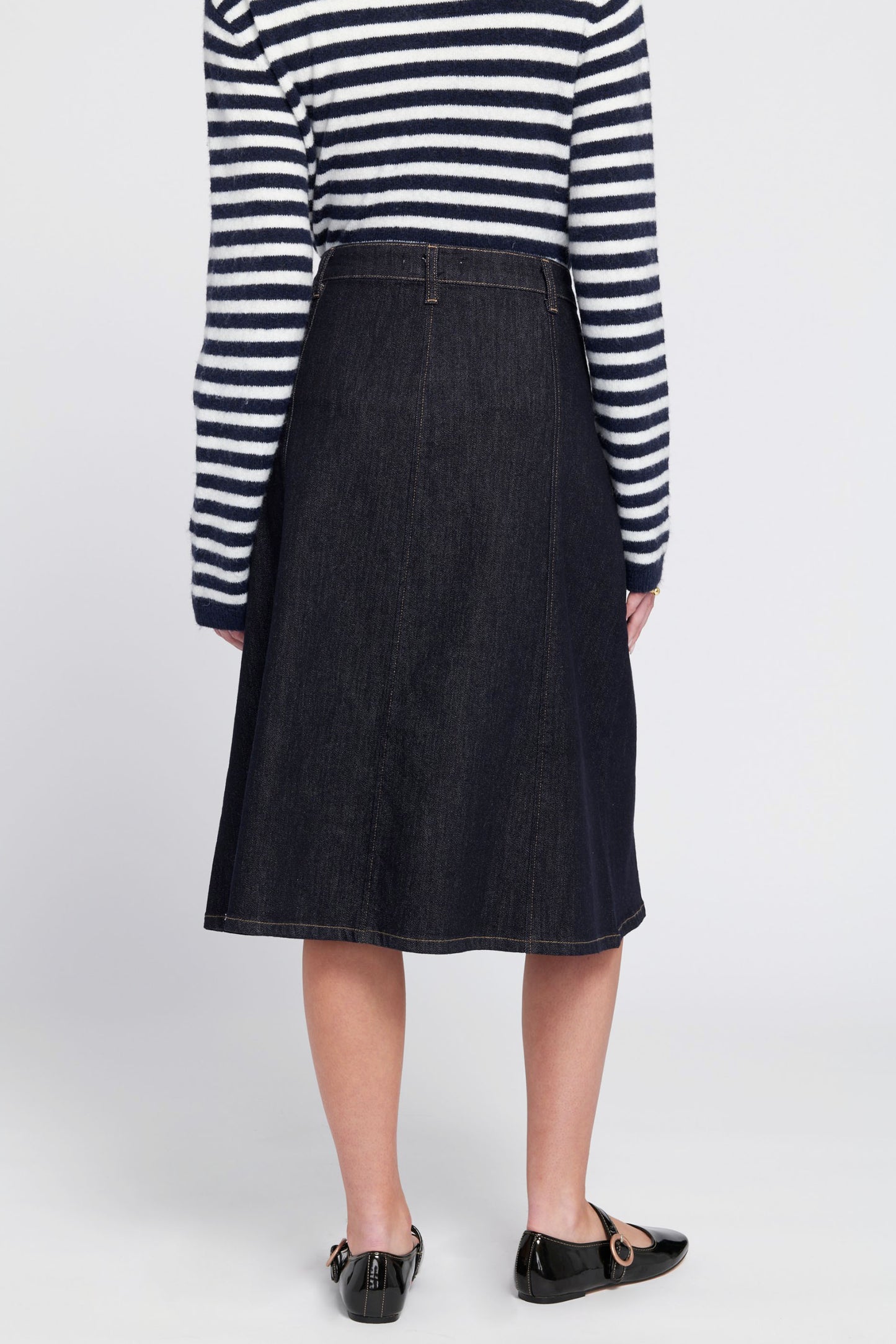 Denim Midi Skirt