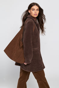 Suede Slouch Bag