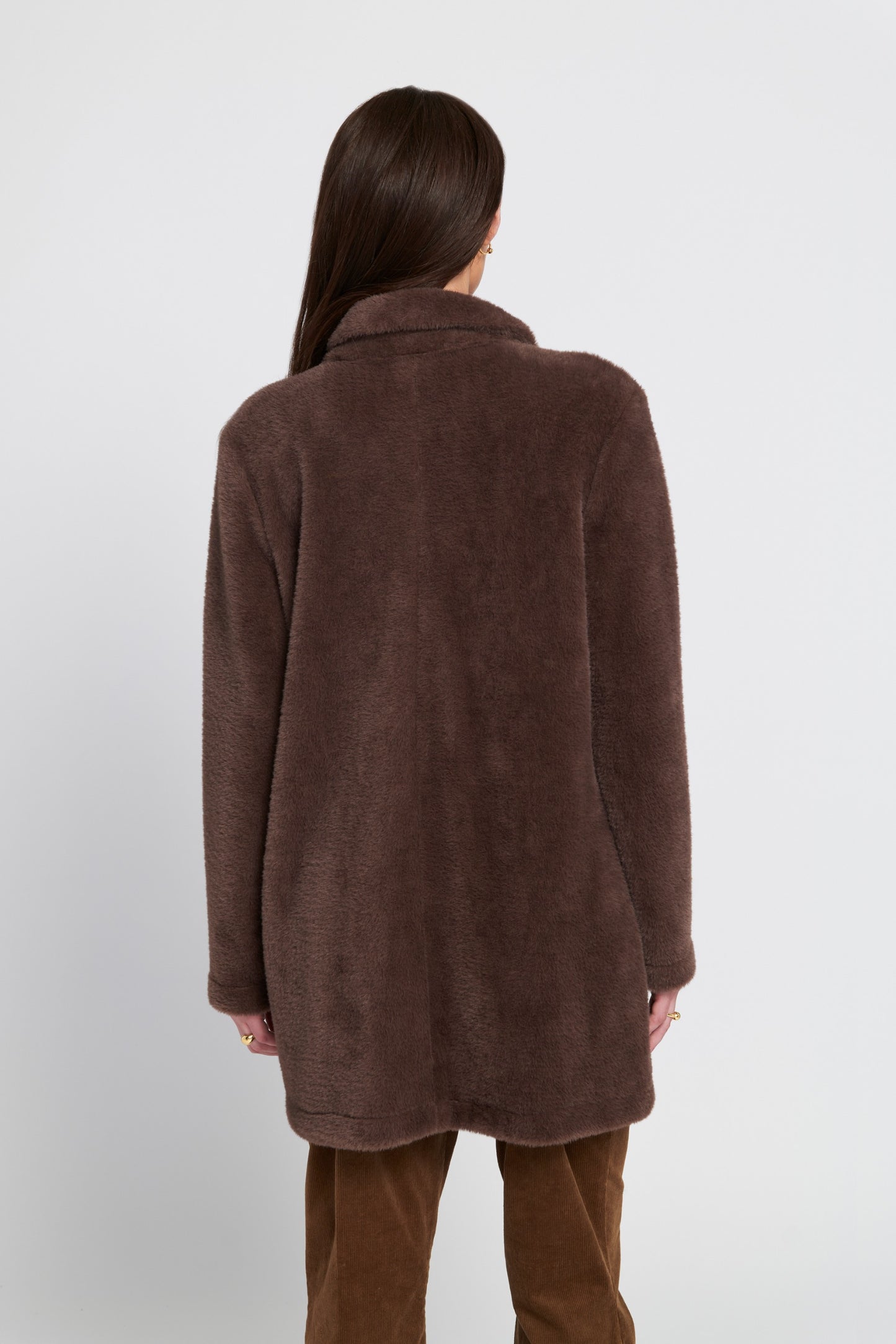 Fuzzy Knit Coat