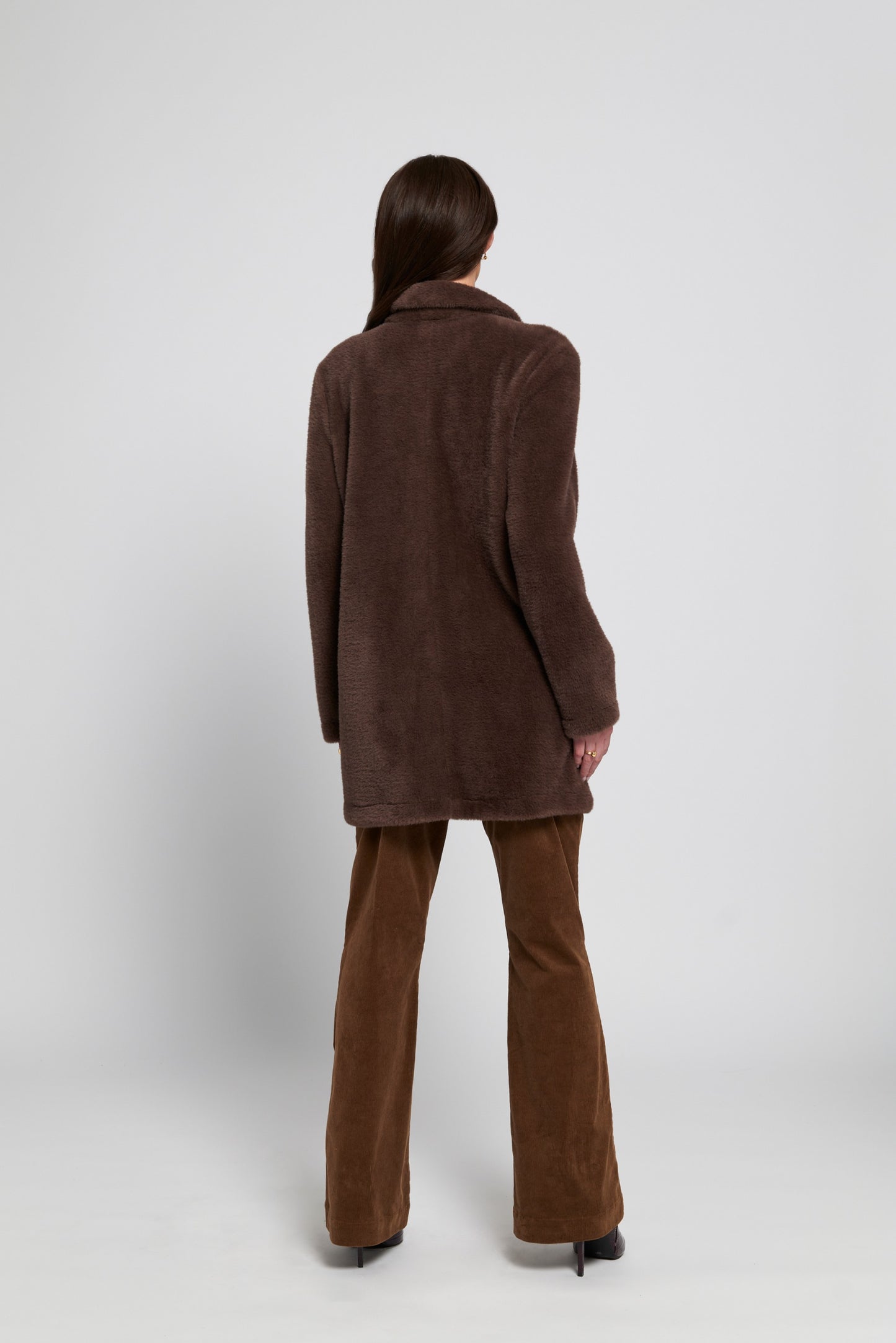 Fuzzy Knit Coat