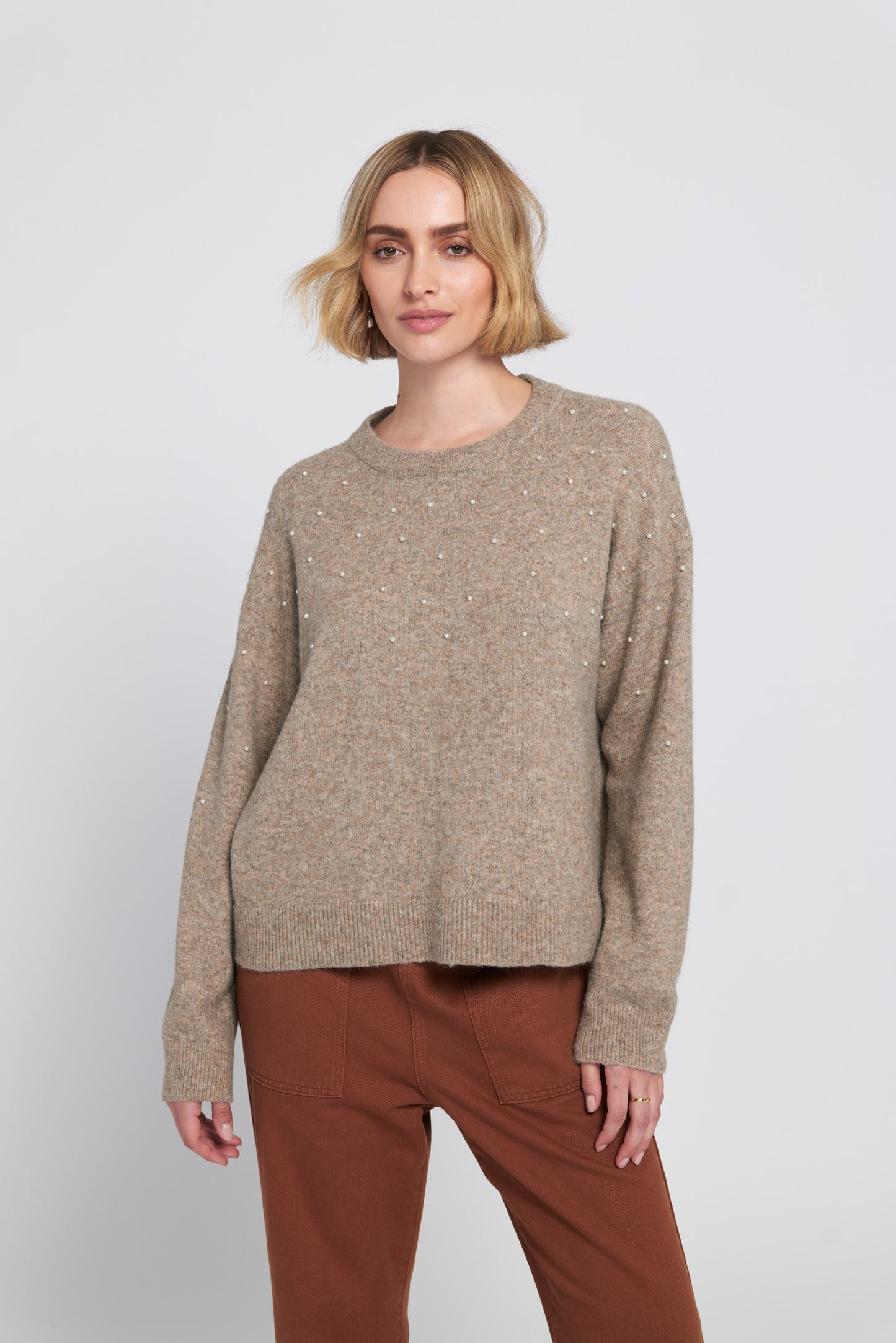 Pearl Trimmed Sweater