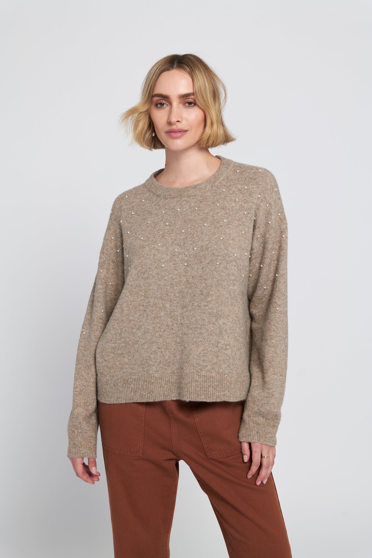 Pearl Trimmed Sweater
