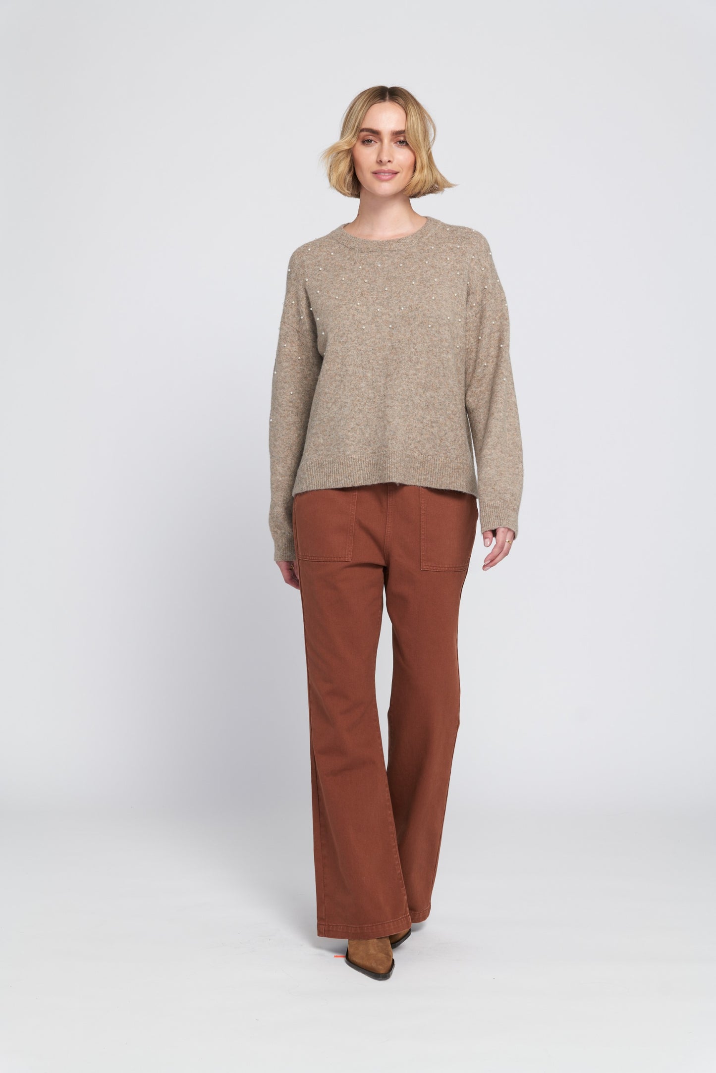 Pearl Trimmed Sweater