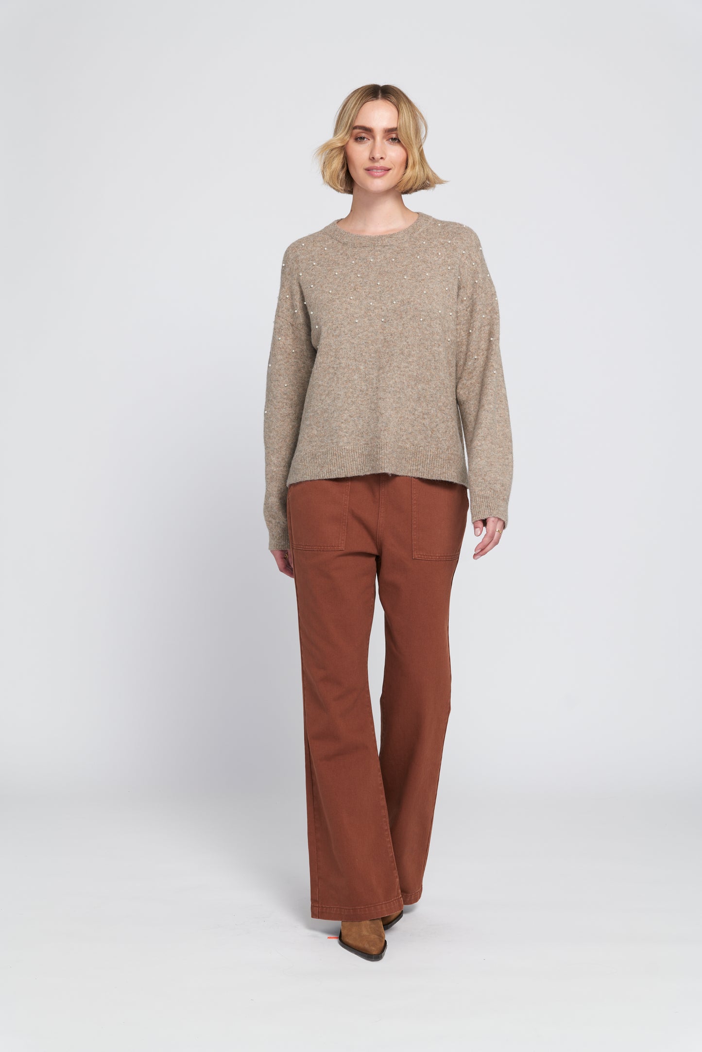 Pearl Trimmed Sweater