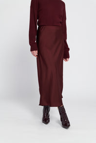 Satin Midi Skirt