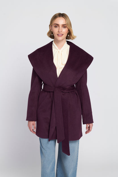 Melton Wrap Coat