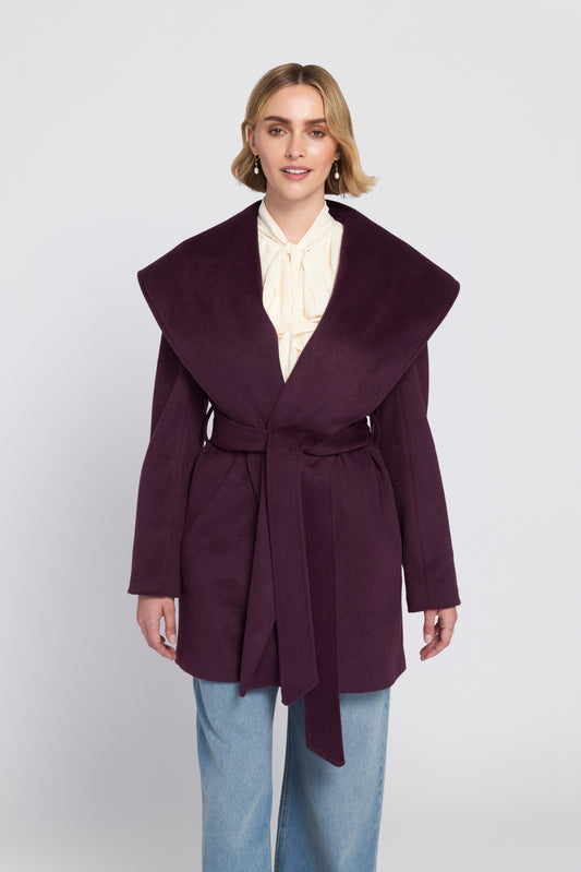 Melton Wrap Coat