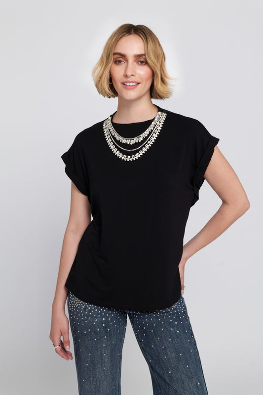 Necklace Embellished Top