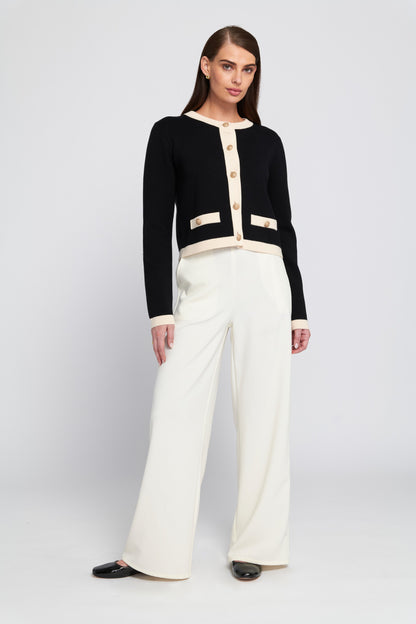 Fine Gauage Light Weight Framed Cardigan