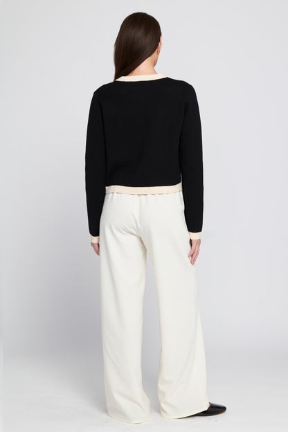 Fine Gauage Light Weight Framed Cardigan