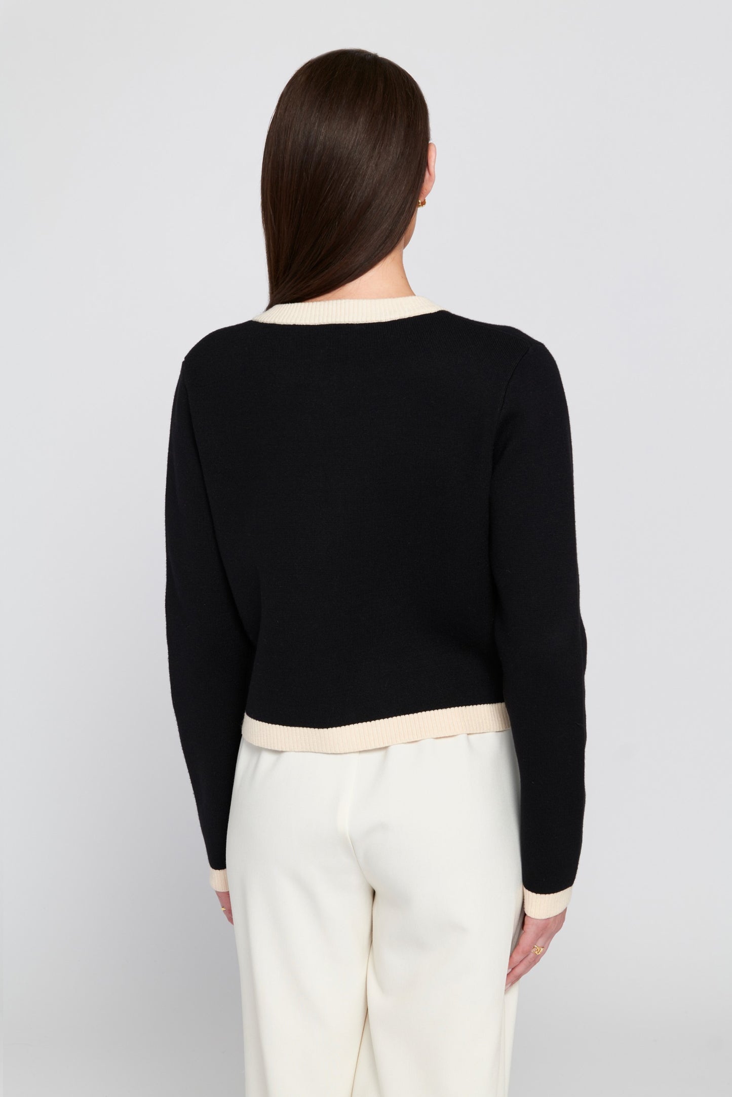 Fine Gauage Light Weight Framed Cardigan