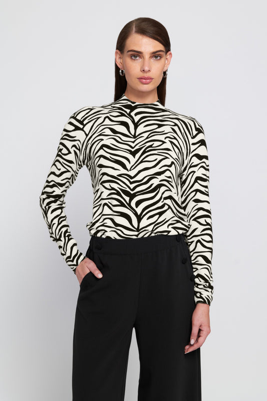 Zebra Printed Feather Weight Top