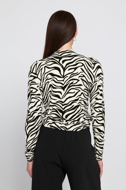 Zebra Printed Feather Weight Top