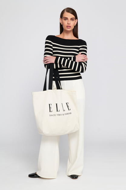 Elle Printed Oversized Tote