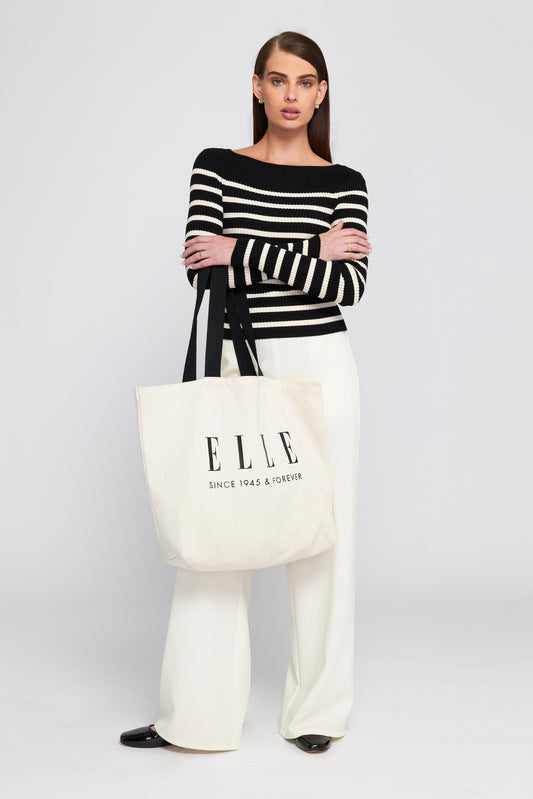 Elle Printed Oversized Tote