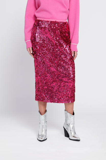 Sequin Midi Skirt