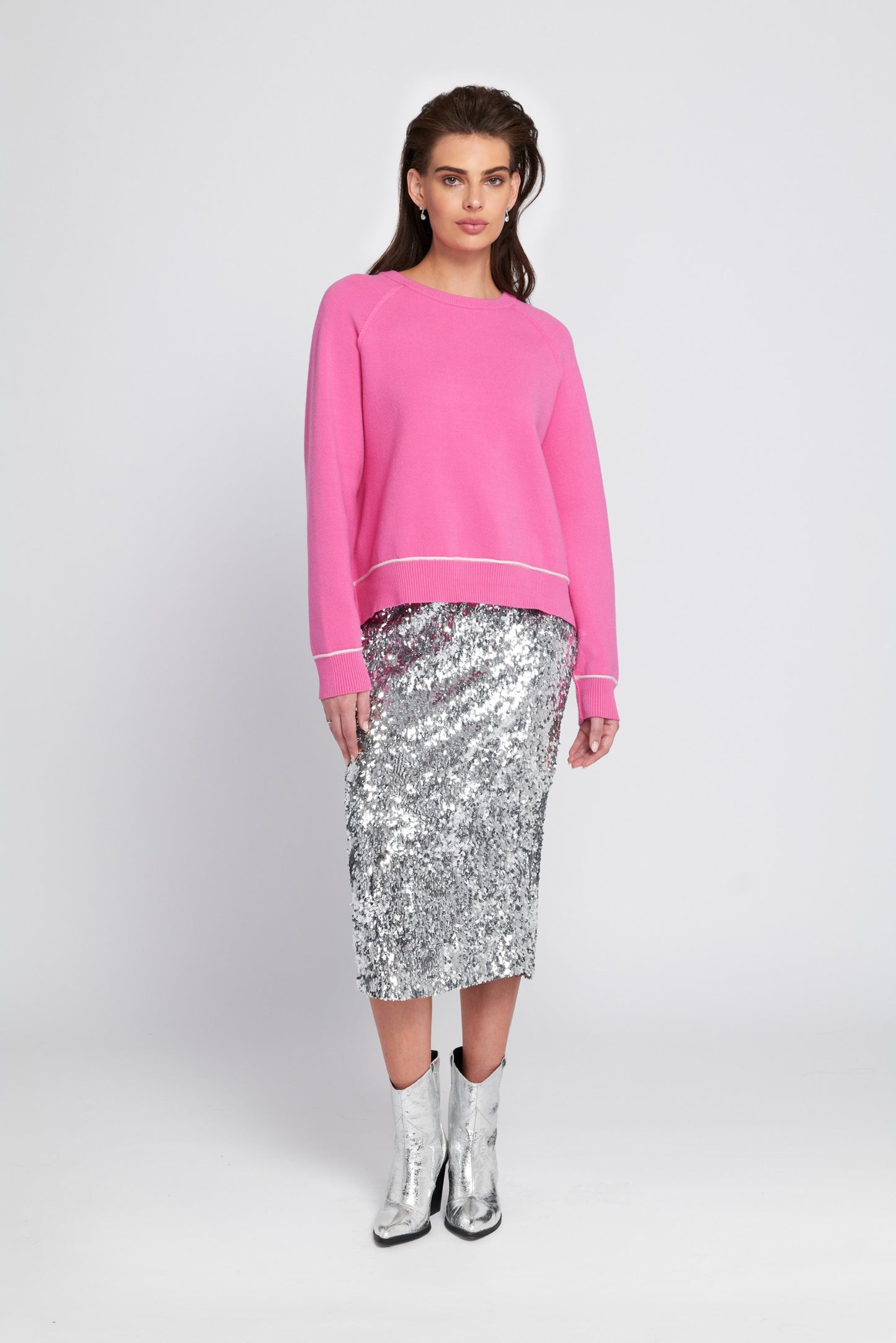 Sequin Midi Skirt