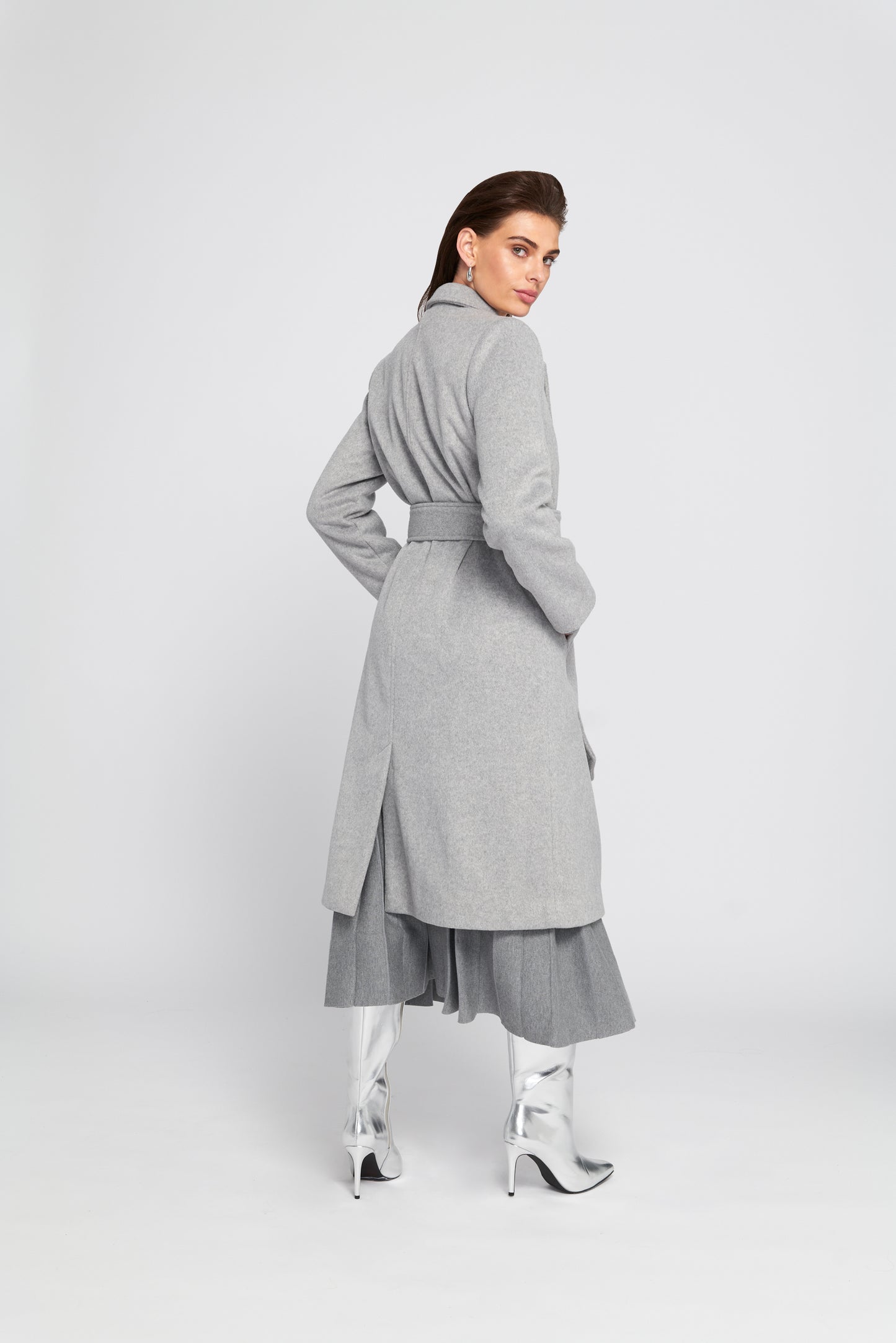 Melton Wrap Coat