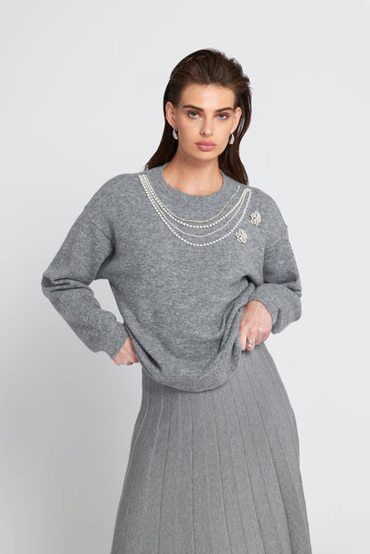 Embellished Sweater