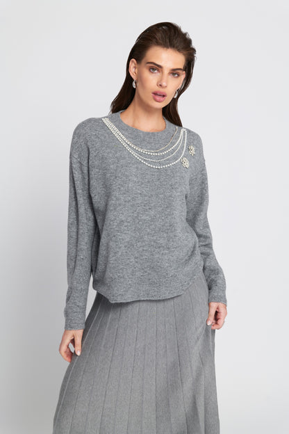 Embellished Sweater