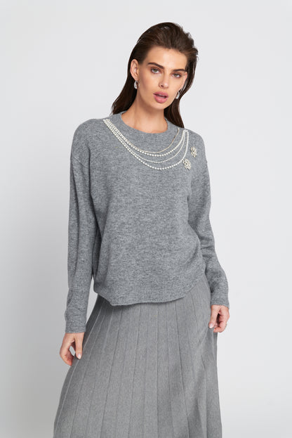 Embellished Sweater