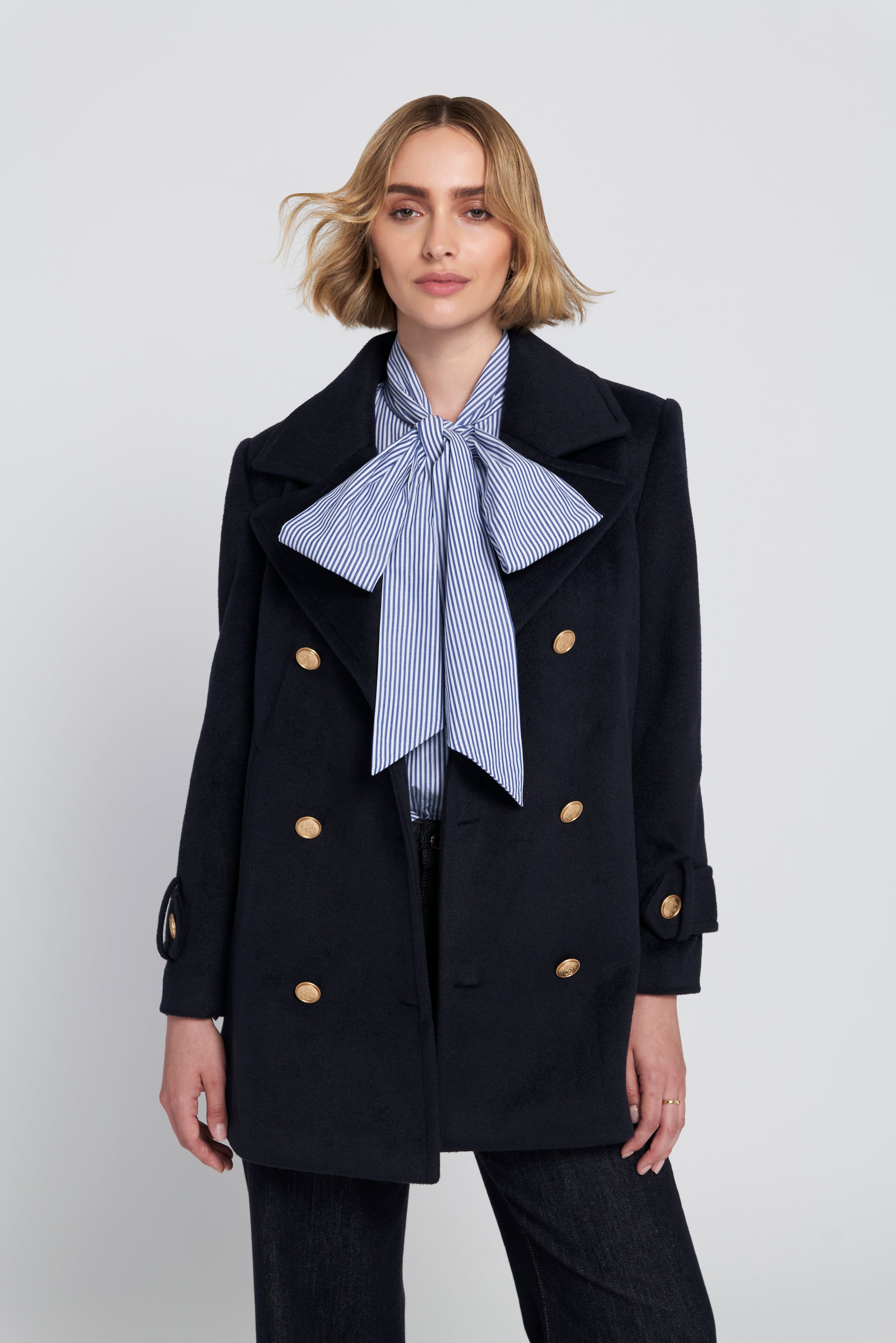 Melton Peacoat – Elle Design Collective