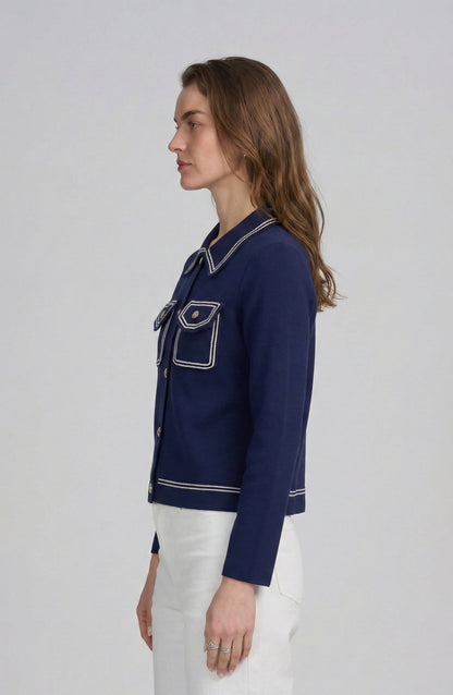 Fine Gauge Western Cardigan