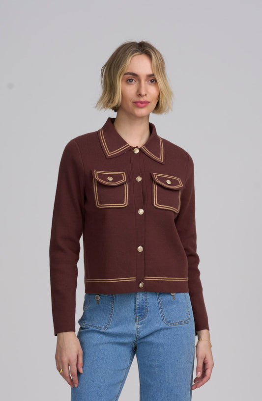 Fine Gauge Western Cardigan